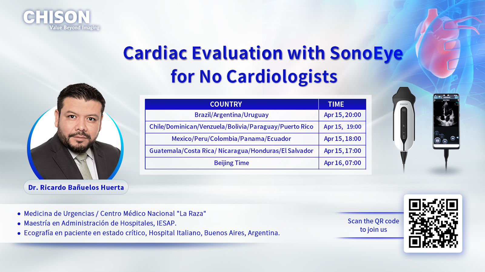 Evaluación cardíaca con SonoEye para no cardiólogos